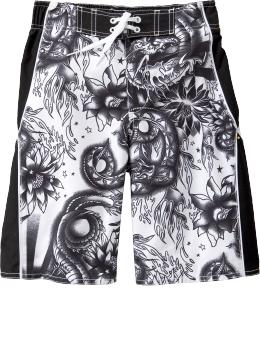 Boys Dragon Tattoo Board Shorts
