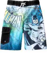 Boys Licensed Superhero Swim Trunks