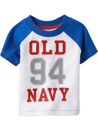 Color-Block Logo Tees for Baby