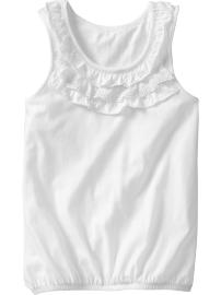 Girls Ruffled Jersey Tops