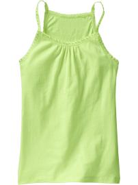 Girls Beaded-Trim Jersey Camis