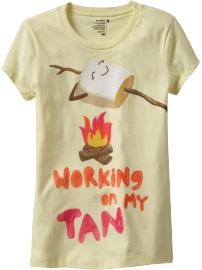 Girls Fun-Graphic Crew-Neck Tees