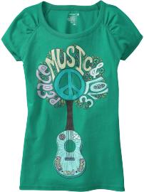 Girls Fun-Graphic Raglan Tees