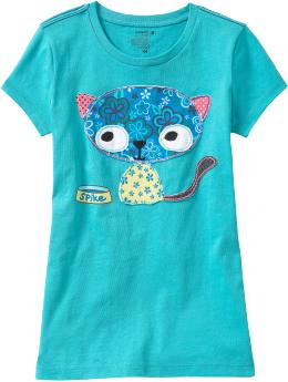 Girls Embellished Graphic Tees