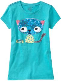 Girls Embellished Graphic Tees