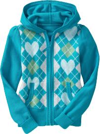 Girls Hooded Zip Cardigans