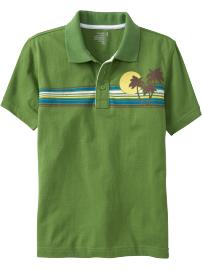 Boys Beach-Graphic Polos