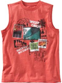 Boys Beach-Graphic Muscle Tees