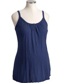 Maternity Slub-Knit Henley Tanks