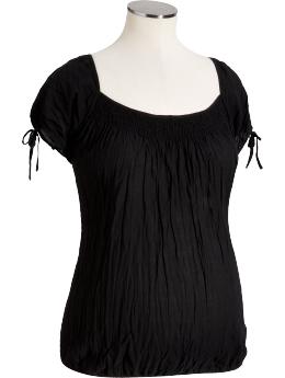 Maternity Smocked Gauze Tops