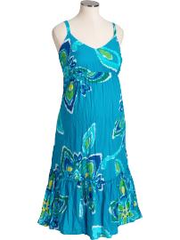 Maternity Tiered Gauze Dresses