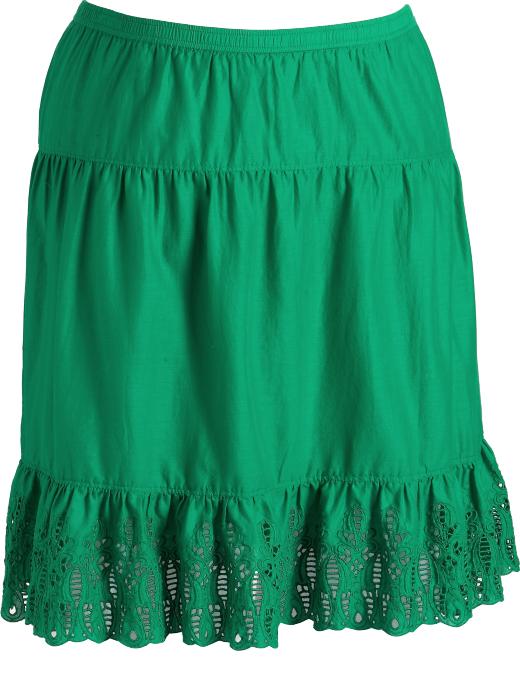 Old Navy Womens Plus Tiered Cut-Out Skirts