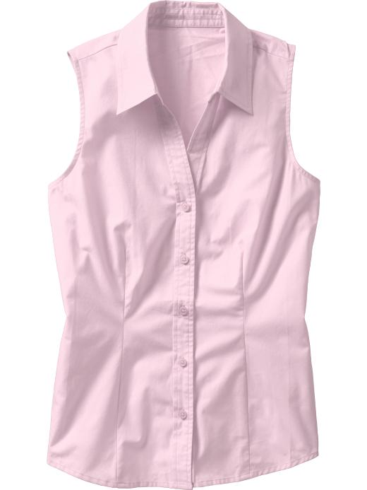 Old Navy Womens Sleeveless Button-Front Shirts