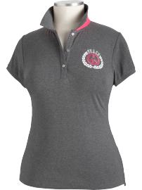 Women's Plus Skinny-Placket Polos