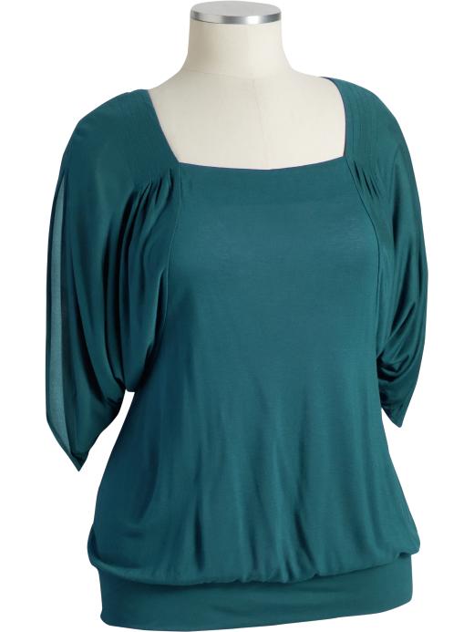 Old Navy Womens Plus Jersey Batwing-Sleeve Tops