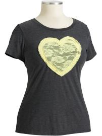Women's Plus Embellished Peace-Graphic Tees