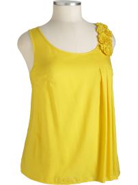 Women's Plus Rosette Dobby Tunics