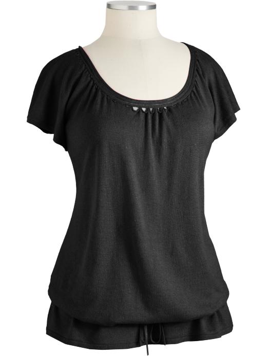 Old Navy Womens Plus Linen-Blend Drop-Waist Sweaters