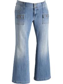 Women's Plus Camper-Pocket Flared Jeans