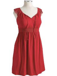 Women's Plus Crochet Flutter-Sleeve Dresses