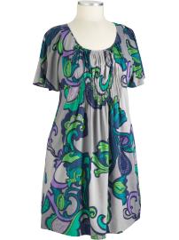 Women's Plus Pintucked Empire Dresses
