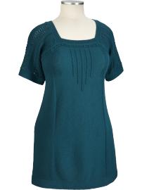 Women's Plus Pointelle Sweater Dress