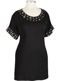 Women's Plus Metal-Studded Sweater Dresses