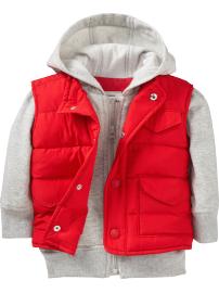 2-in-1 Hoodie Vests for Baby