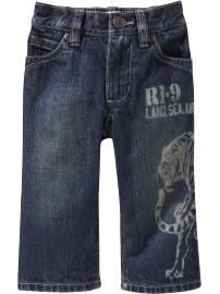 Military-Graphic Jeans for Baby