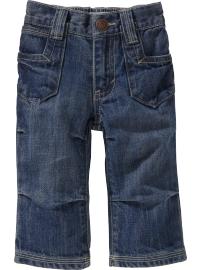 Square-Pocket Jeans for Baby