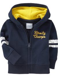 Varsity-Style Graphic Hoodies for Baby