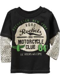 2-in-1 Moto Graphic Tees for Baby