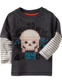 2-in-1 Moto Graphic Tees for Baby