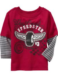 2-in-1 Moto Graphic Tees for Baby