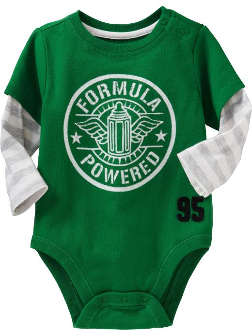 2-in-1 Tattoo-Graphic Bodysuits for Baby