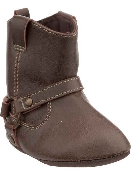 Old Navy Faux-Leather Biker Boots for Baby