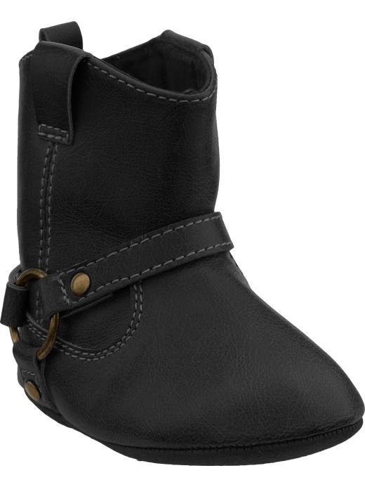 Old Navy Faux-Leather Biker Boots for Baby