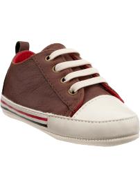 Weathered Faux-Leather Sneakers for Baby