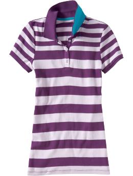 Women's Contrasting Collar Polos