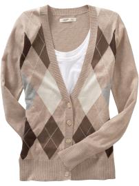 Women's Argyle Cardigans