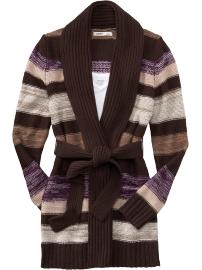 Women's Long Tie-Belt Wrap Cardigans
