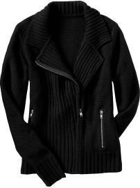 Women's Moto Zip Cardigans