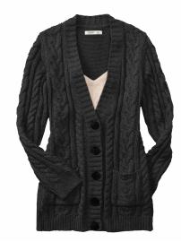 Women's Cable-Knit Boyfriend Cardigans
