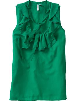 Tie-Neck Ruffled Tops - $19.99