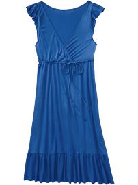 Women's Ruffle-Sleeve Cross-Front Dresses