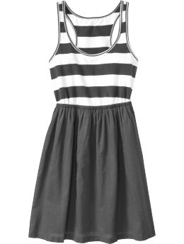 Women's Mock Two-Piece Tank Dresses