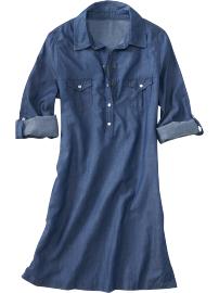 Women's Chambray Shirtdresses