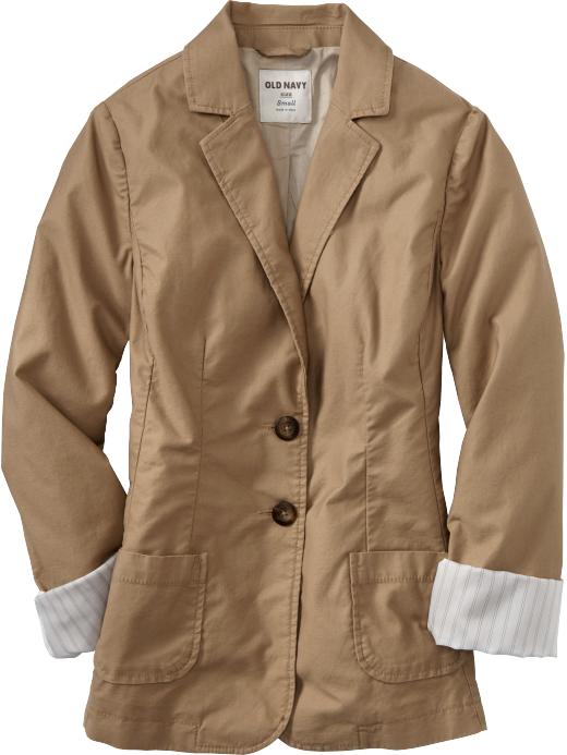 Old Navy Womens Boyfriend Twill Blazer