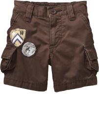 Graphic-Patch Cargo Shorts for Baby