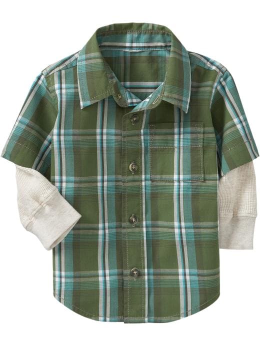 Old Navy 2-in-1 Plaid Shirts for Baby